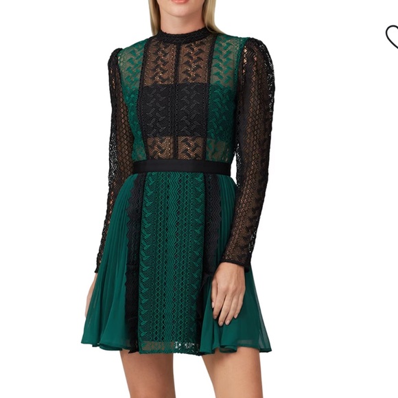 chinese dress ladies Self Portrait Crystal Neckline Cut Out Long Sleeve Dress - BOPF